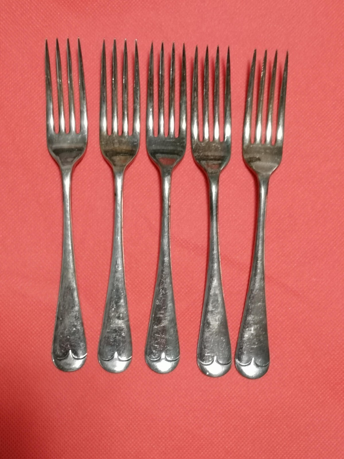 Antique Silver 5 Fork EPNS A1 Sheffield England 6 7/8 in