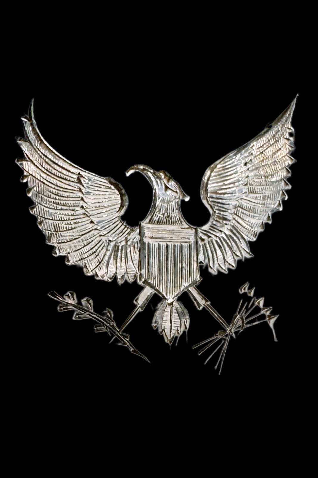 American Eagle Victory Airplane Sterling 5.75″ Manchester Silver Souvenir Spoon