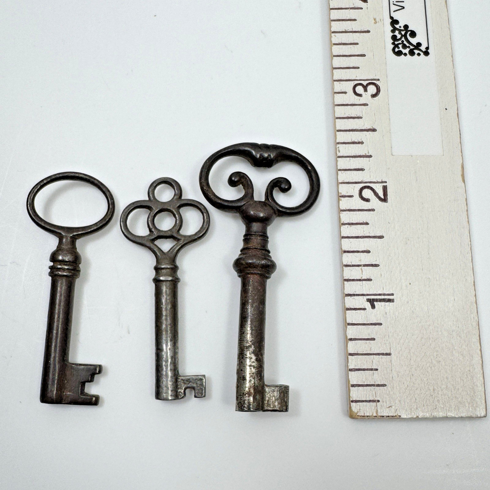Vintage Antique Skeleton Key Lot 20pc Corbin 1887 Patent Luggage Clock Door