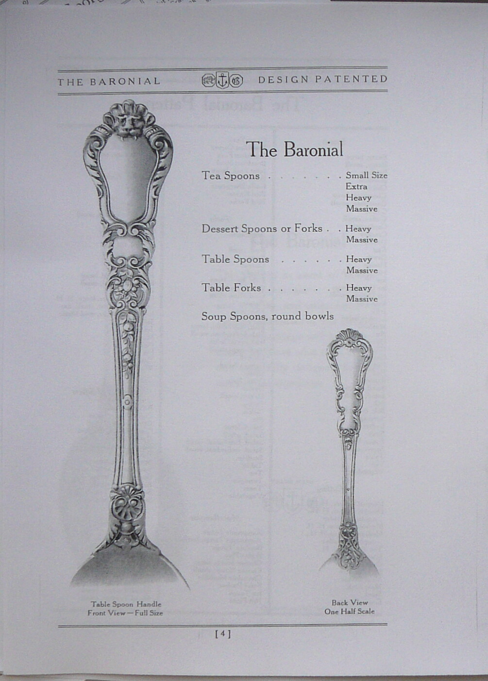 1909 Gorham FLEURY, BARONIAL old, KING GEORGE Sterling Catalog 20pps (Photocopy)