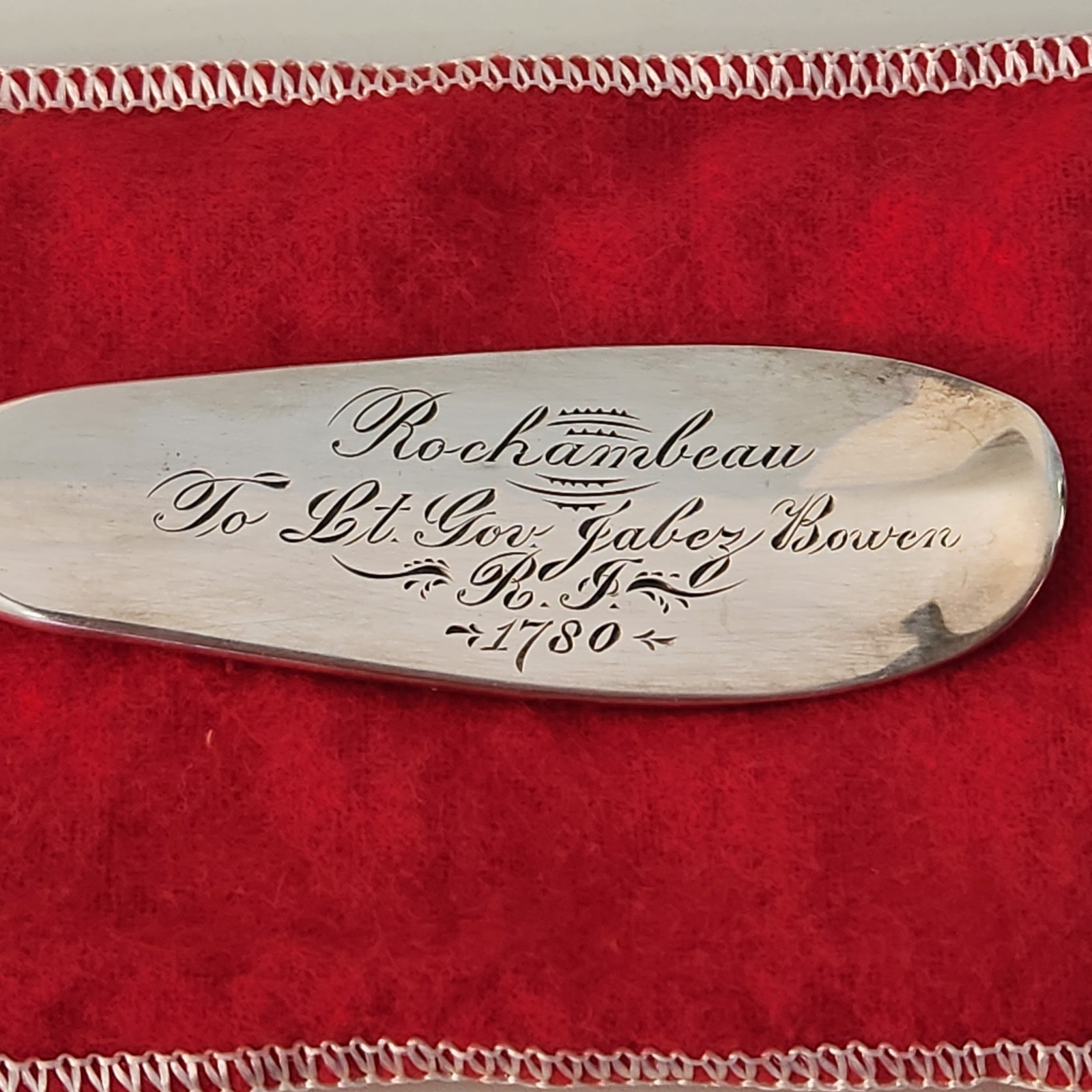 GORHAM GENERAL de ROCHAMBEAU 12″ SILVERPLATE SERVING SPOON