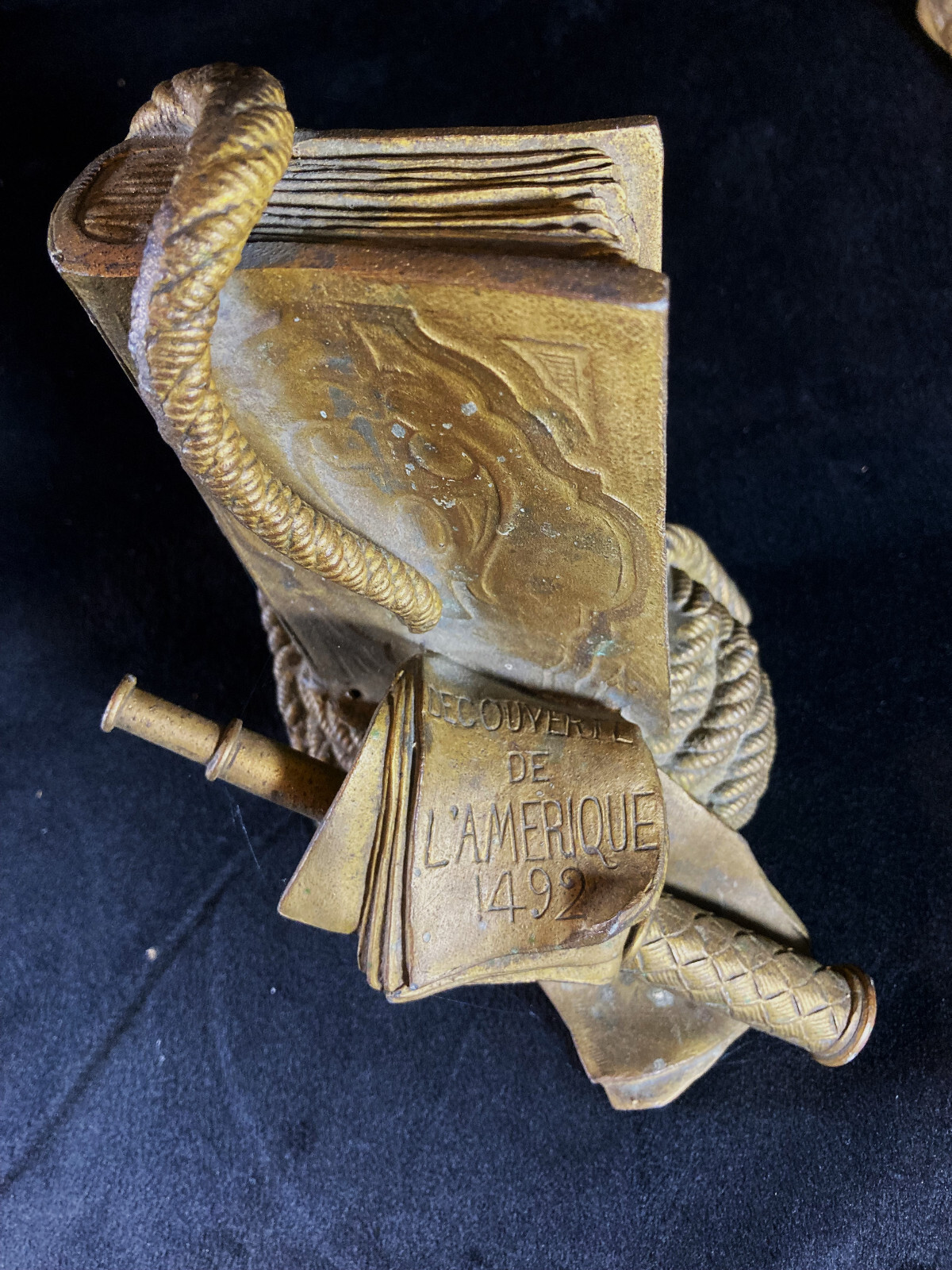 RARE FRENCH ‘DISCOVERY OF AMERICA’ STATUE OF CHRISTOPHER COLUMBUS – CIRCA 1890