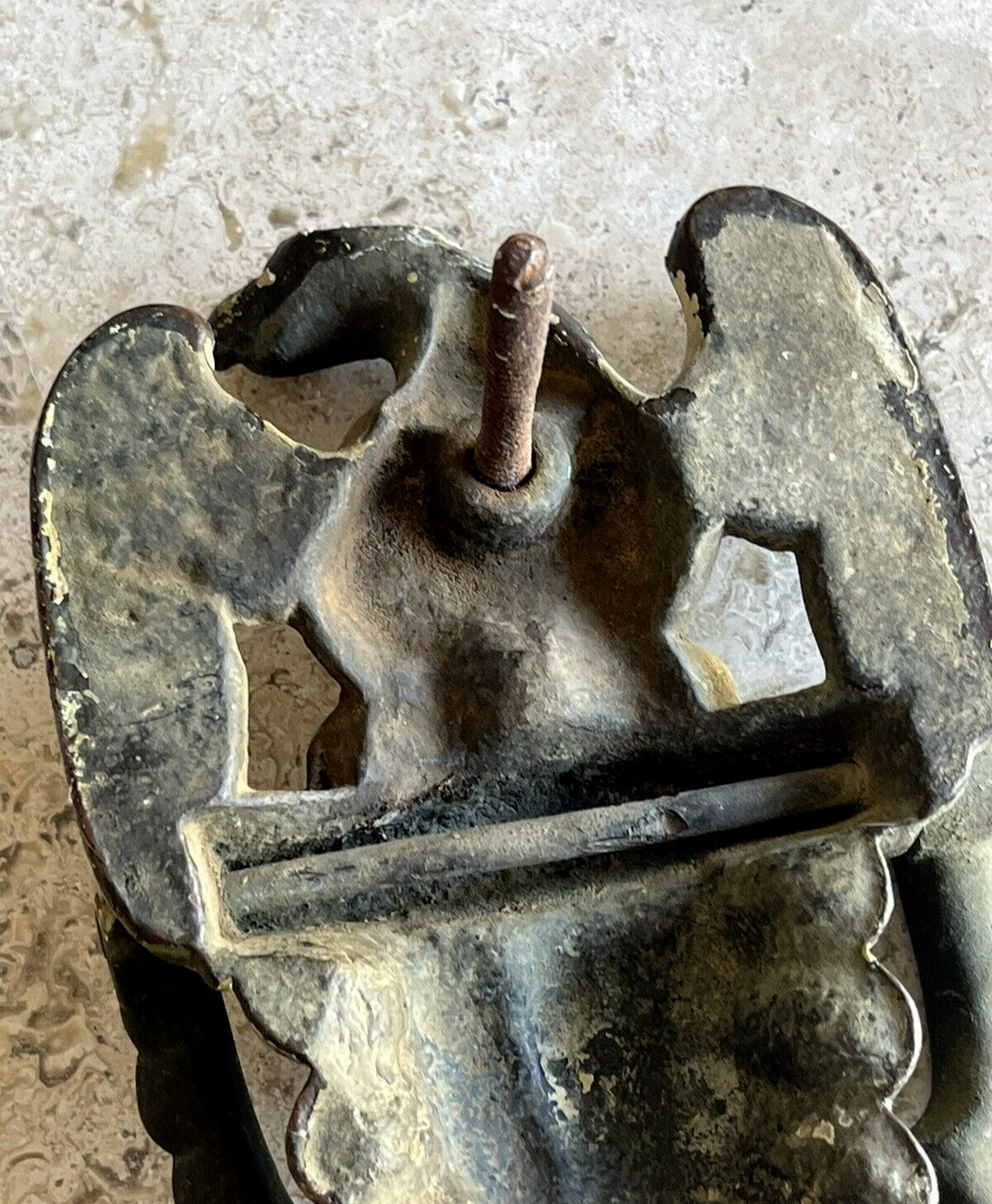 ANTIQUE 1914 BRONZE BRASS AMERICAN EAGLE ARCHITECTURAL SALVAGE DOORKNOCKER
