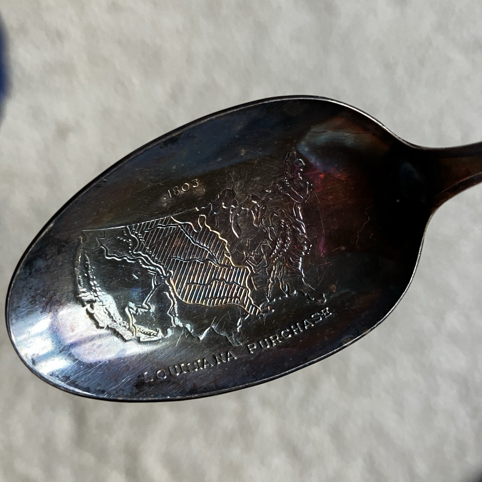 Thomas Jefferson Commemorative Spoon Rogers Silver Plated US President Vintage