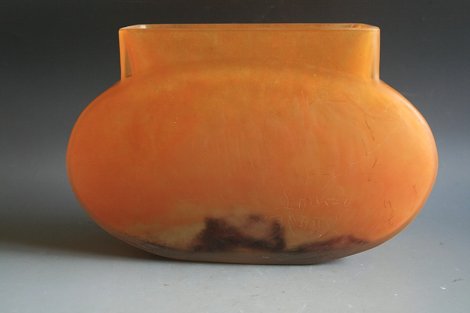 ANTIQUE ART NOUVEAU DAUM NANCY PATE DE VERRE VASE