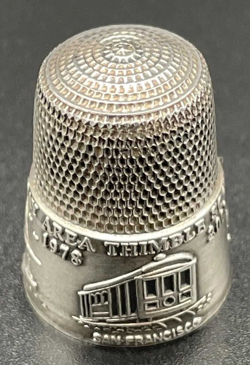 Sterling Silver Thimble TCI San Francisco Bay Area Thimble Society 2008 Simmons