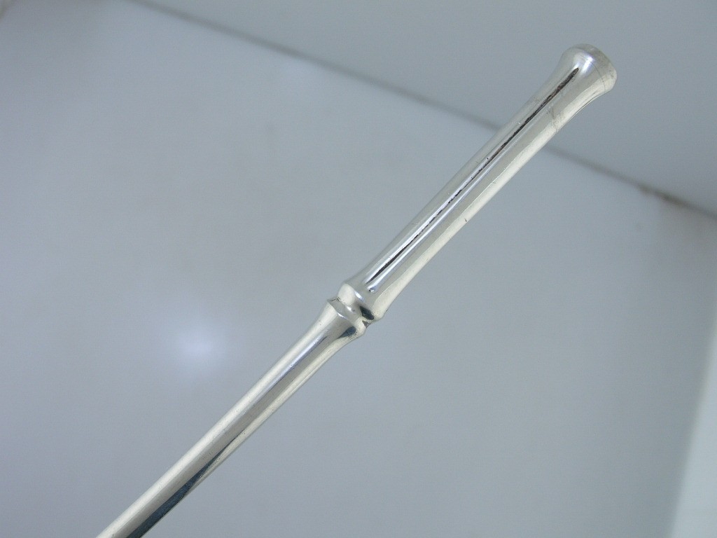 Rare Sterling Silver Tiffany & Co Muddler / Stirrer Bamboo ~$395 each