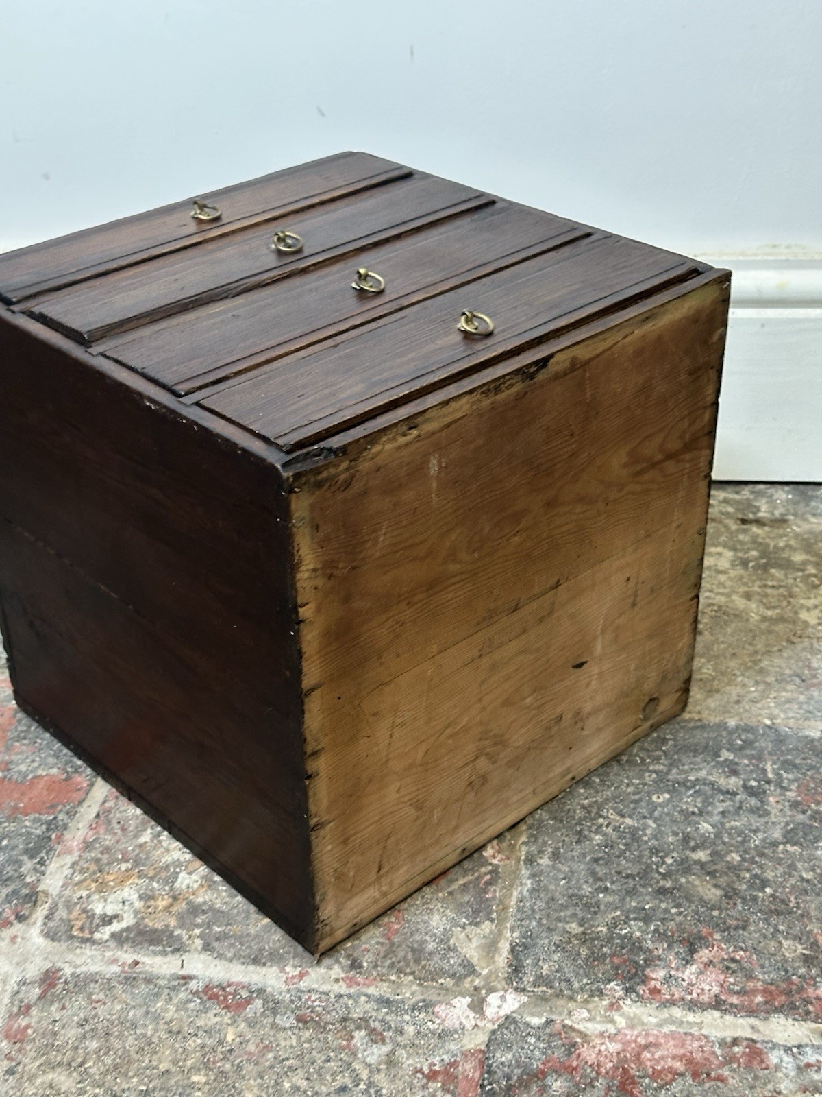 Antique 4 Drawer Collectors Cabinet Apothecary Haberdashery Chest Box Storage