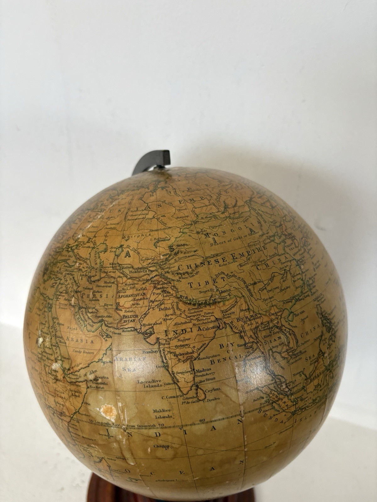 Antique Philip’s Educational Terrestrial Globe J Bartholomew World Map 16” High