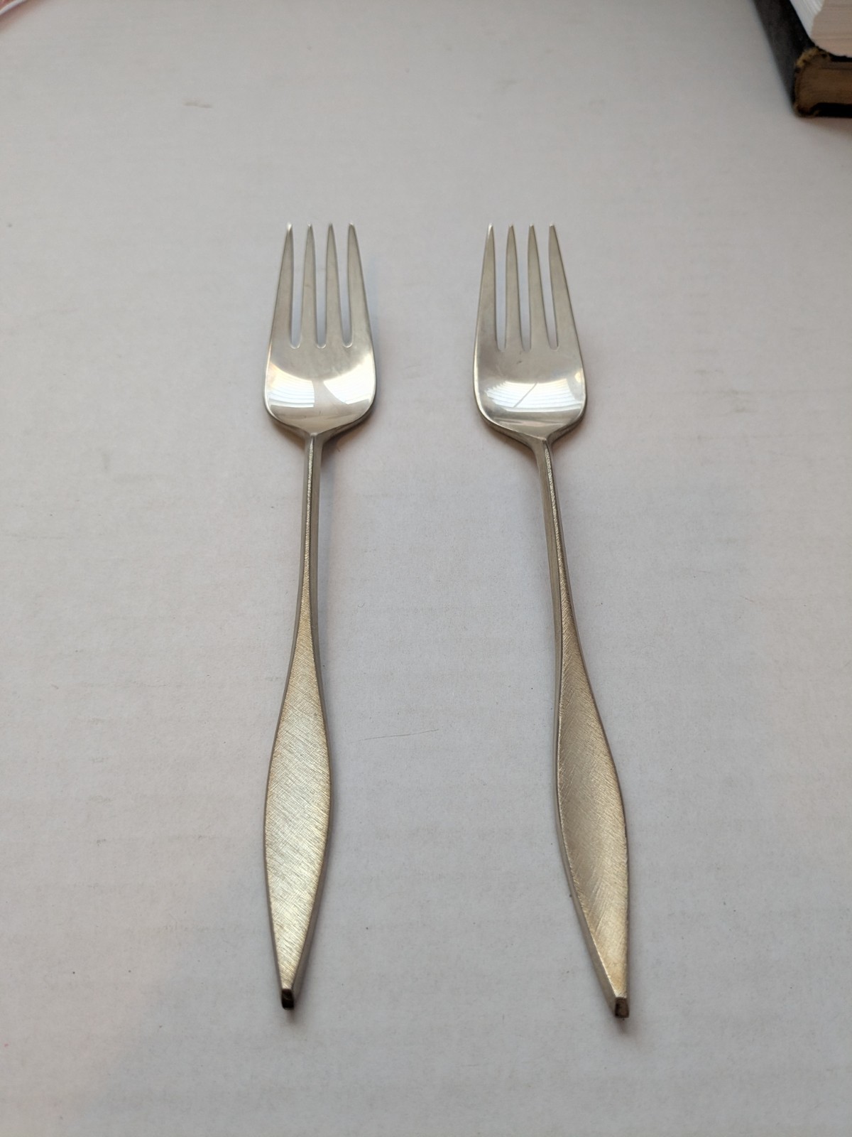 Cellini Reed and Barton Sterling Silver Forks MCM 2 Pc Approximately 7″ Long