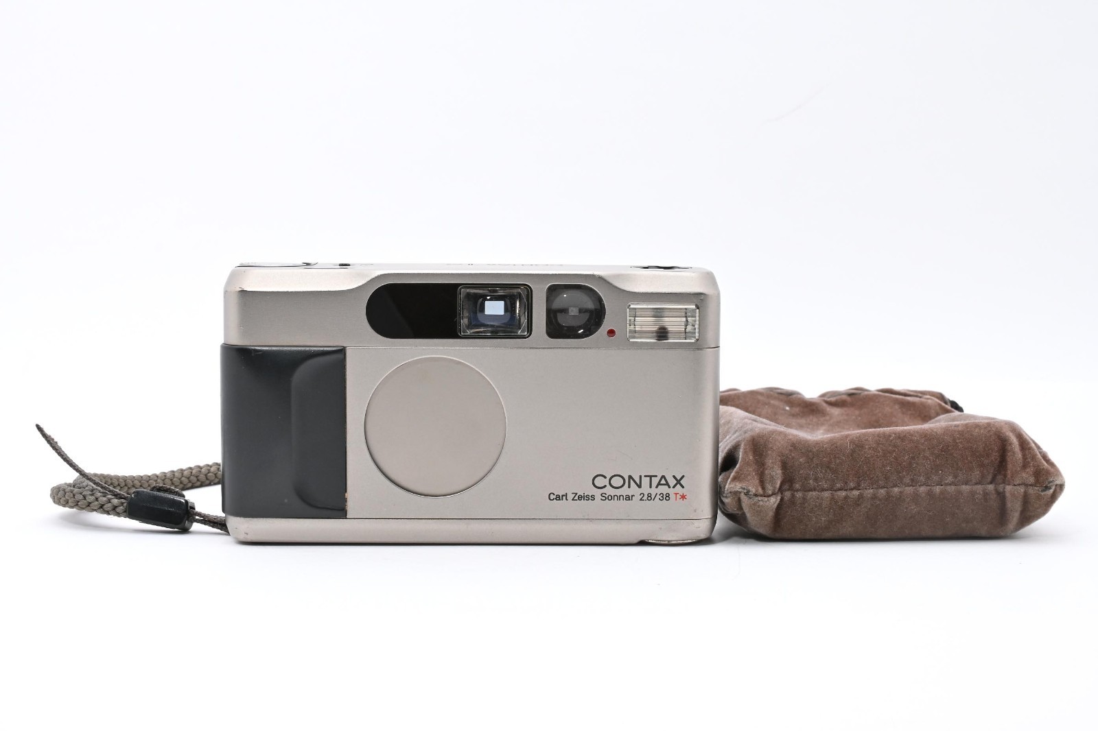 [ MINT ] Contax T2 Titan Silver Carl Zeiss Sonnar T* 38mm f/2.8 From Japan