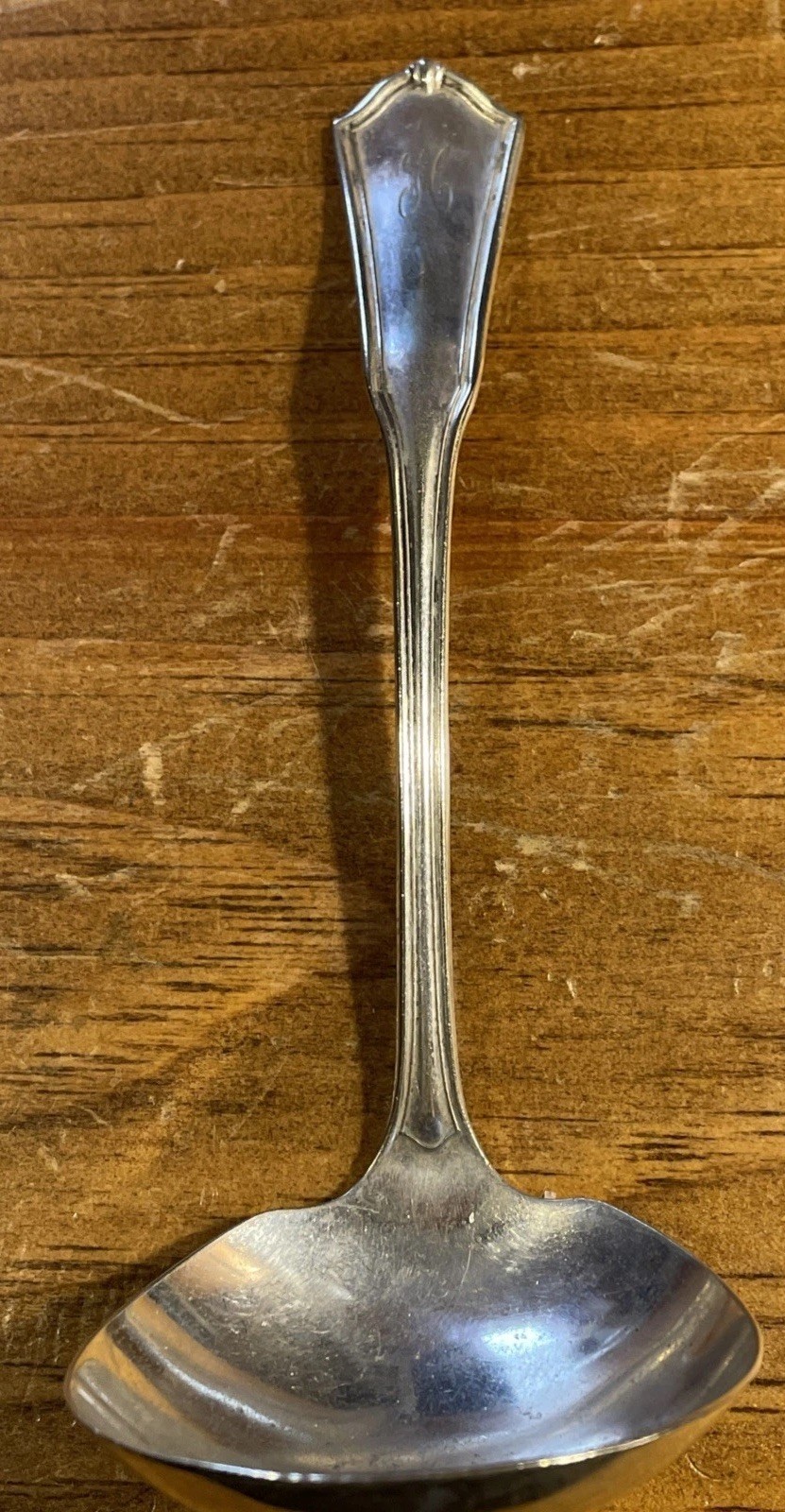 Oneida Community 1917 Exeter Pattern Gravy Ladle H Monogram On Handle