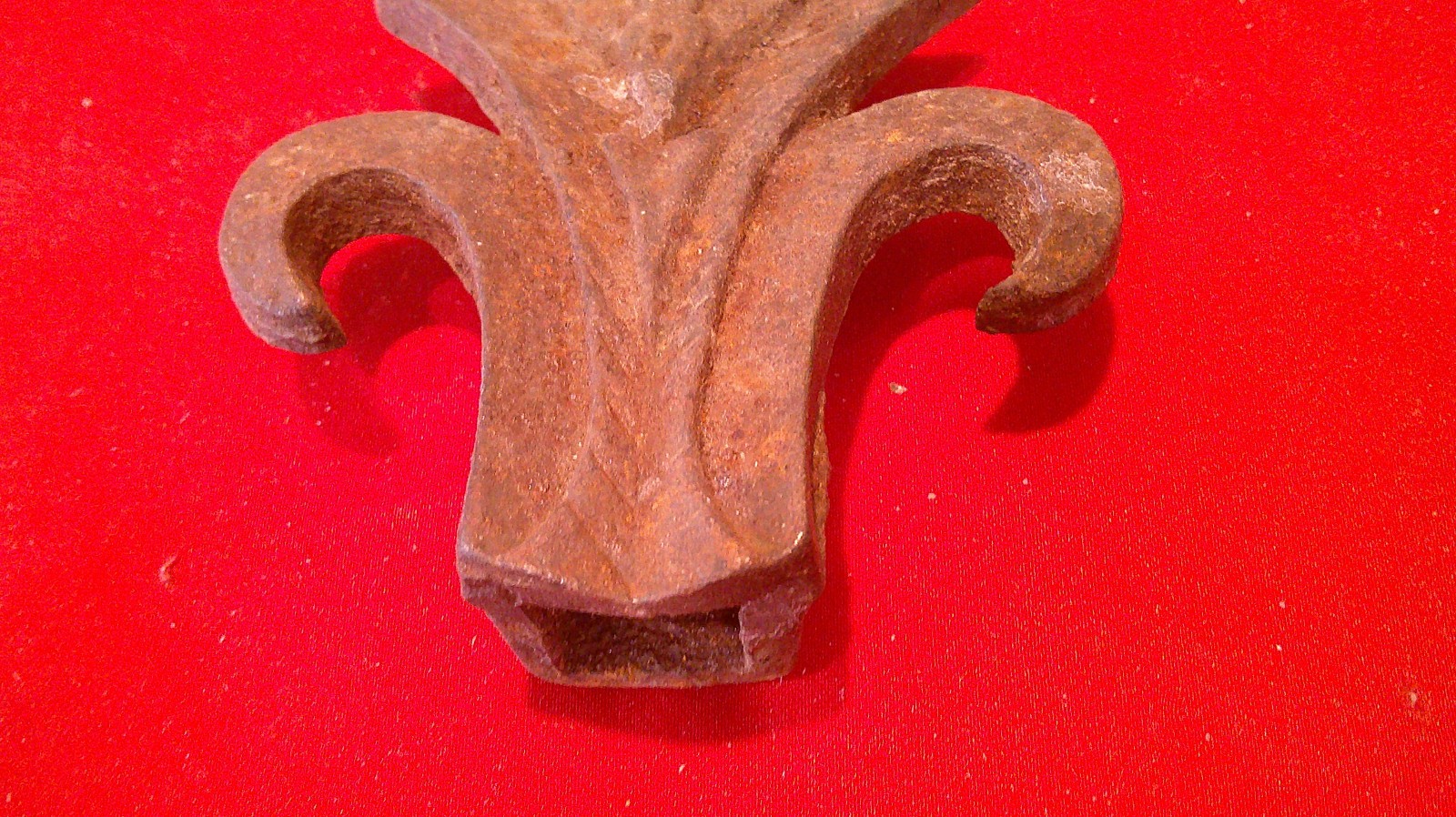 Pair of Vintage Finial Fence Post Toppers Pointed Top Antique Hardware
