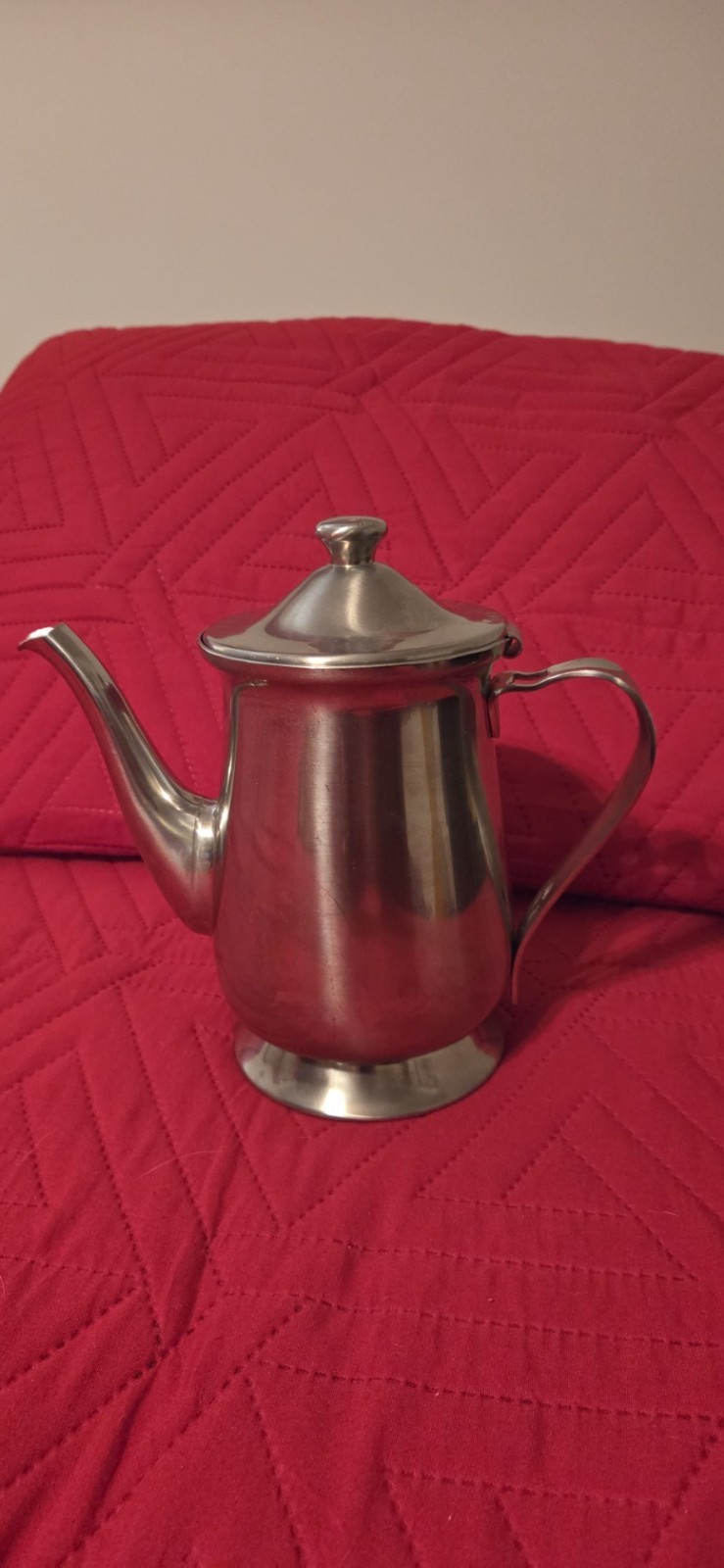 Vintage Oneida US Airways 18/8 Stainless Coffee Pot / Tea Pot 40oz
