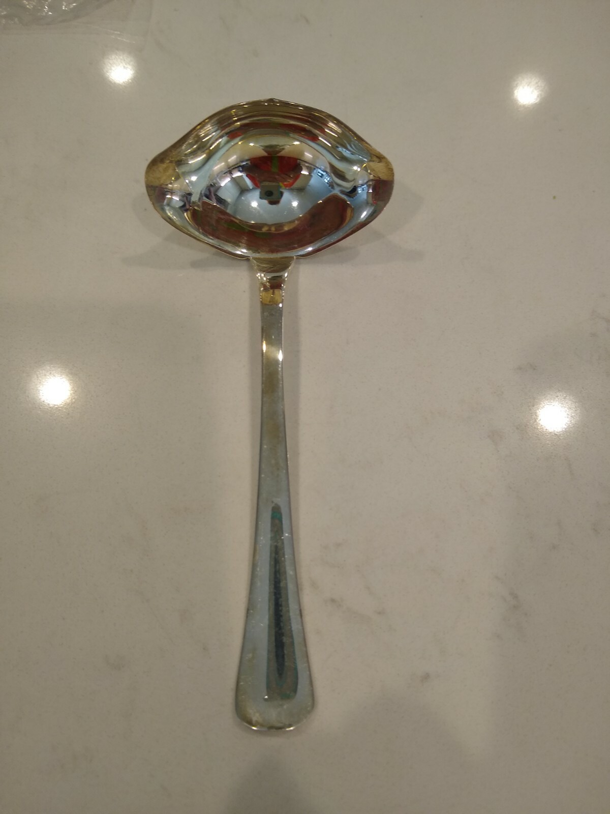 SILVER PLATE GRAVY SPOON BY MERIDIONAL