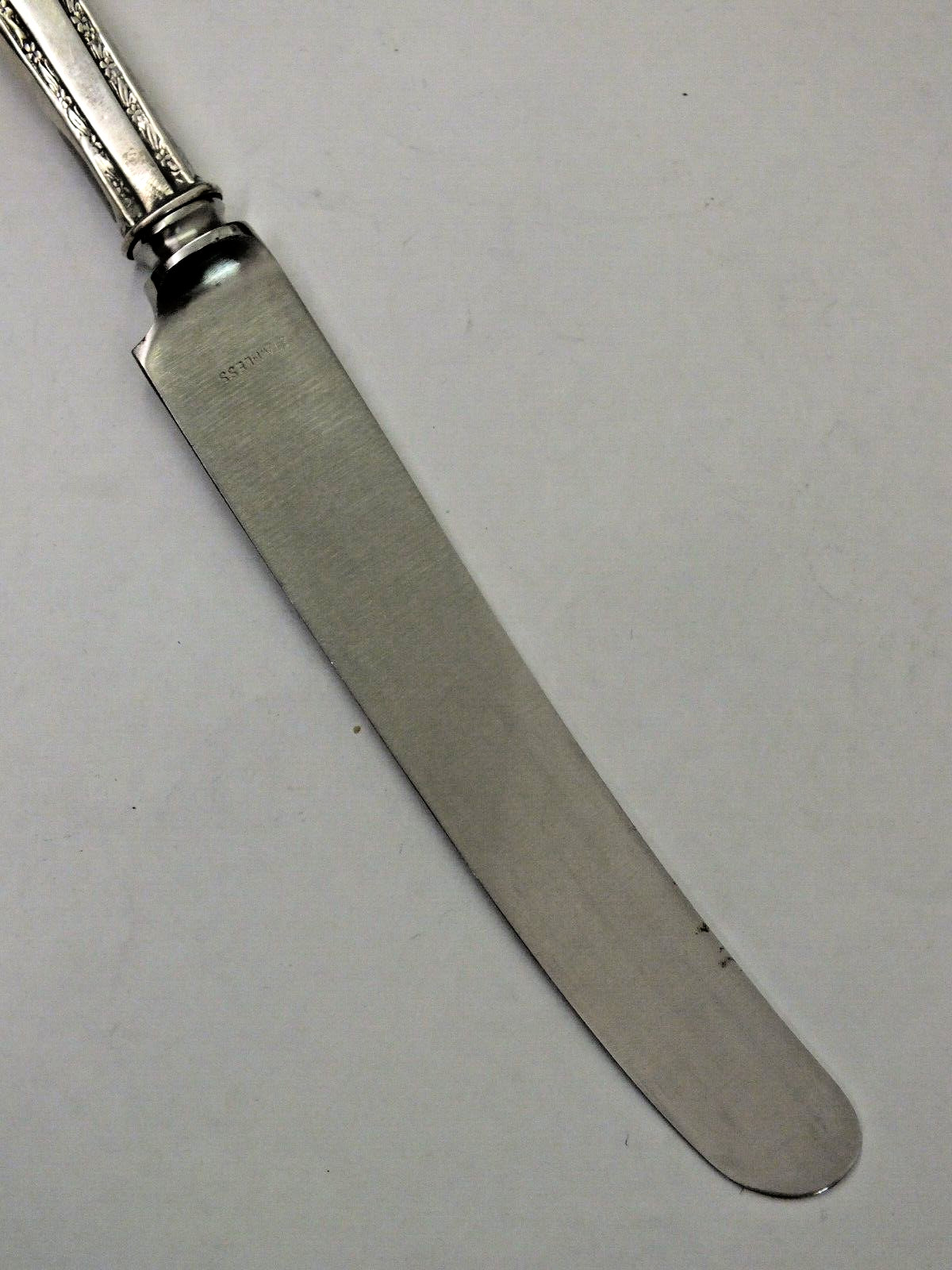 Alvin Silver Handled (READ) New Orange Blossom OLD FRENCH HOLLOW KNIFE Mono D