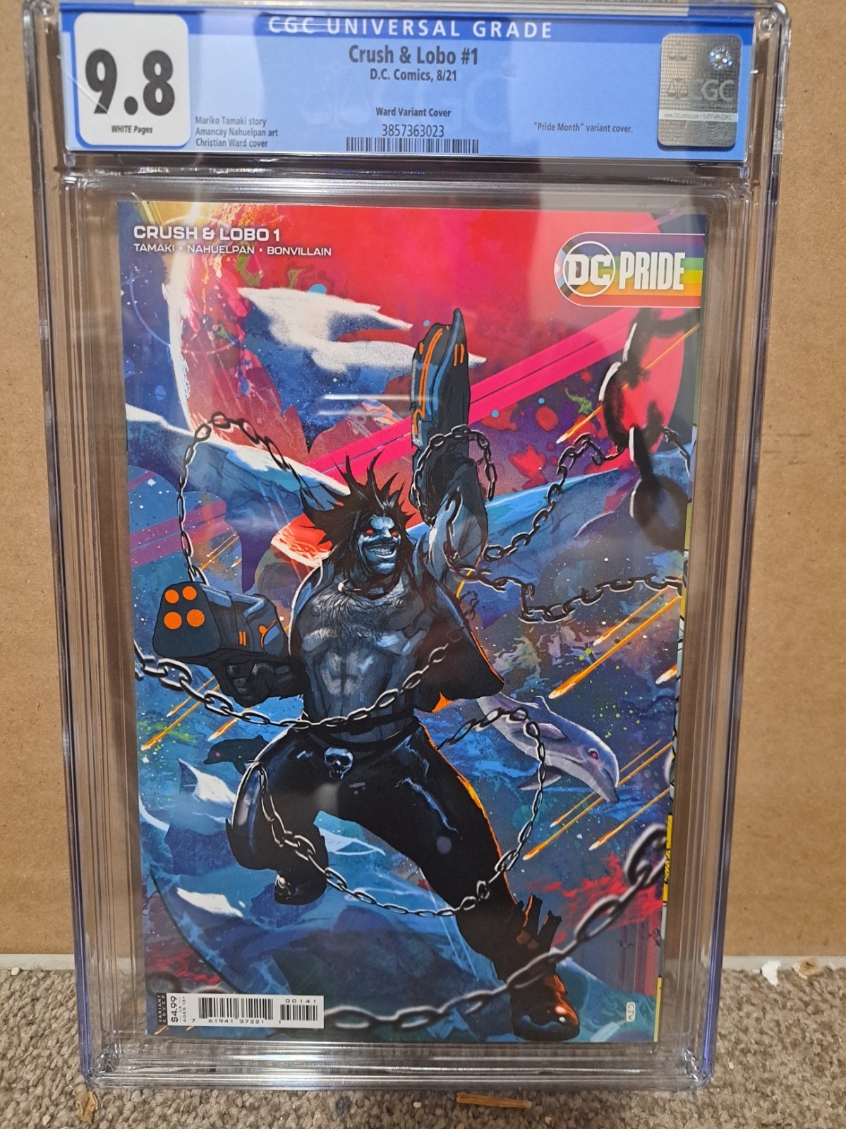 DC Comics Crush & Lobo #1 CGC 9.8 Ward Variant Pride Month Cover