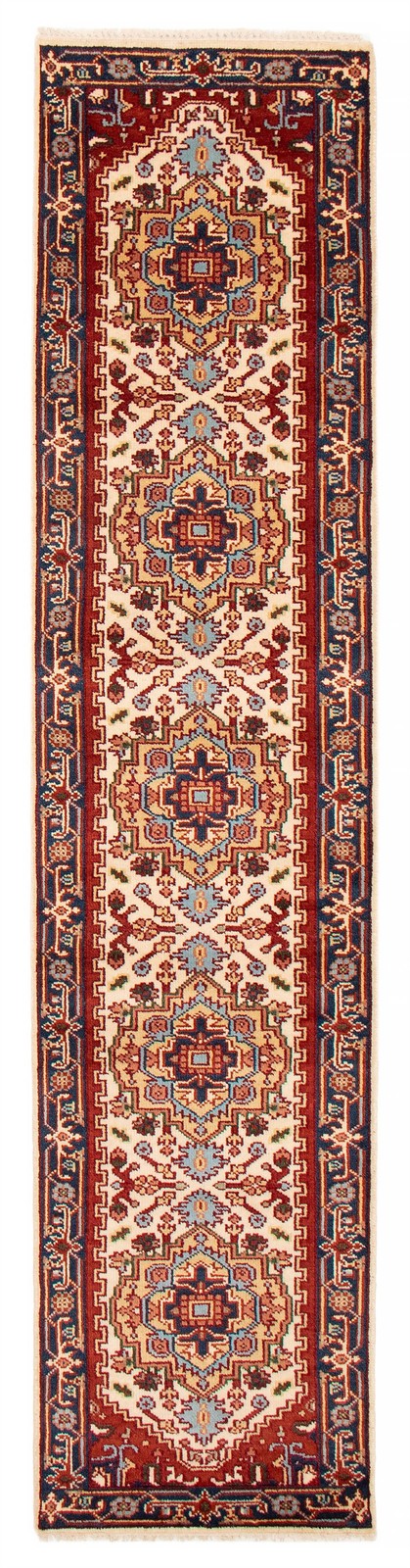 2’7″ x 11’11” Vintage Hand-knotted Runner Rug Traditional Oriental Wool Carpet