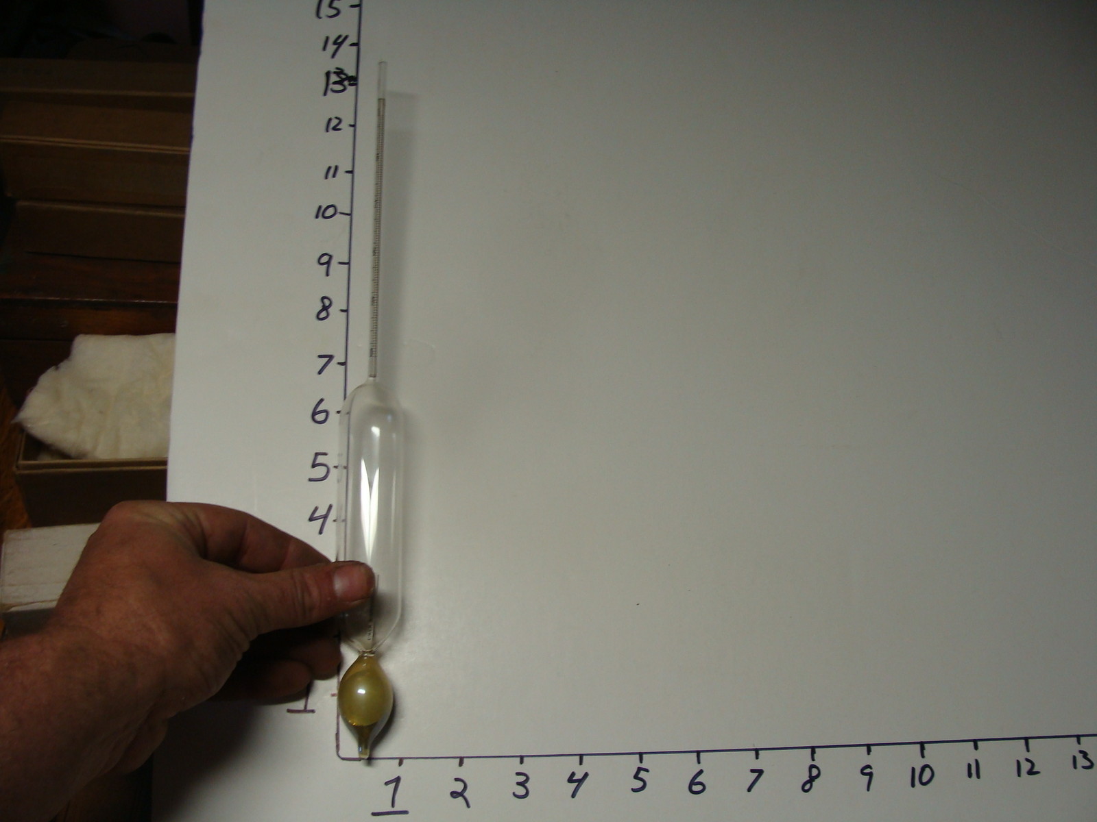 hand blown vintage BRIX SACCHAROMETER 45-50 degrees F–Elli Buk collection