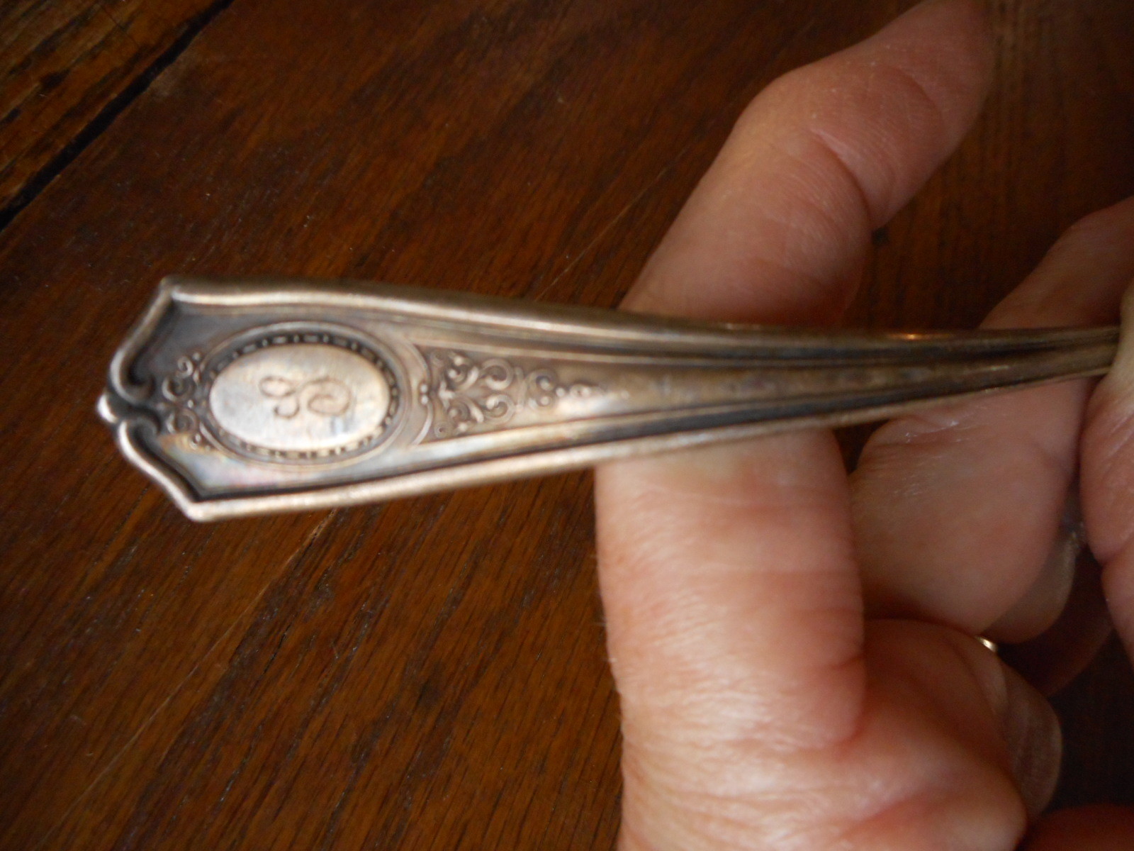 Vintage Community Silver Triple Plus Flatware Ladle Tarnished Farmhouse