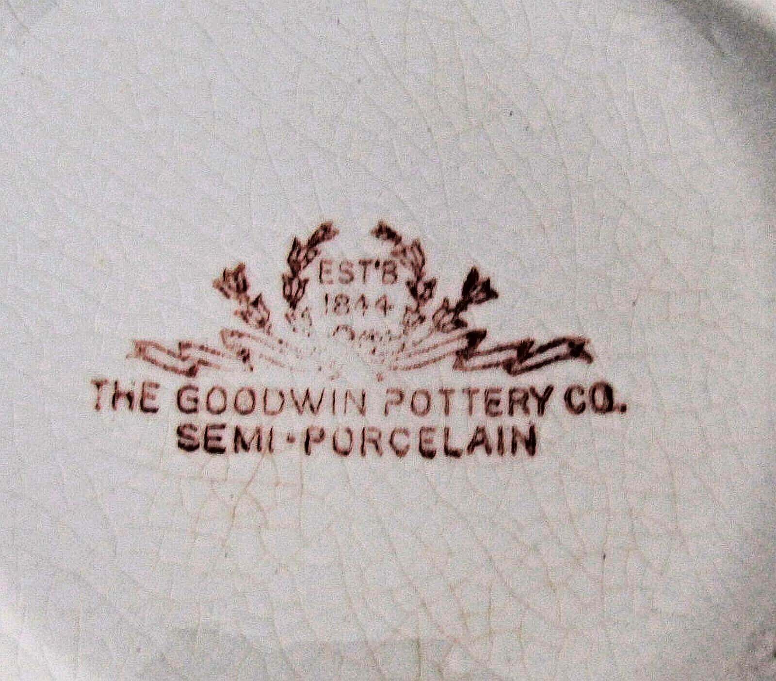 Antique GOODWIN POTTERY Wash Stand Basin Set #8814 E Liverpool OH