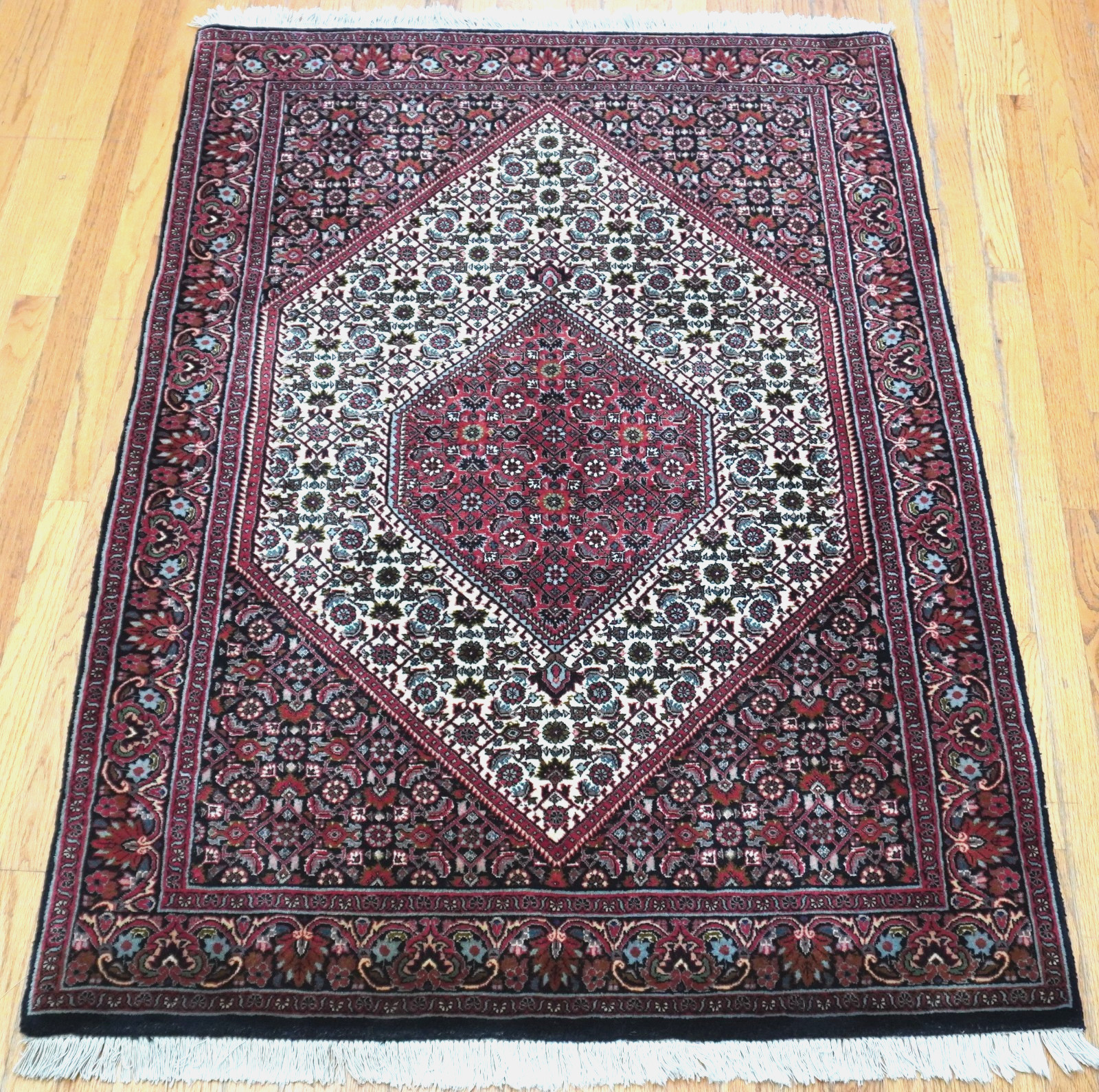 Fine Bijarr Hand Knotted Wool Geometric Premium Quality Rug 3’3″x 5’3 Excellent