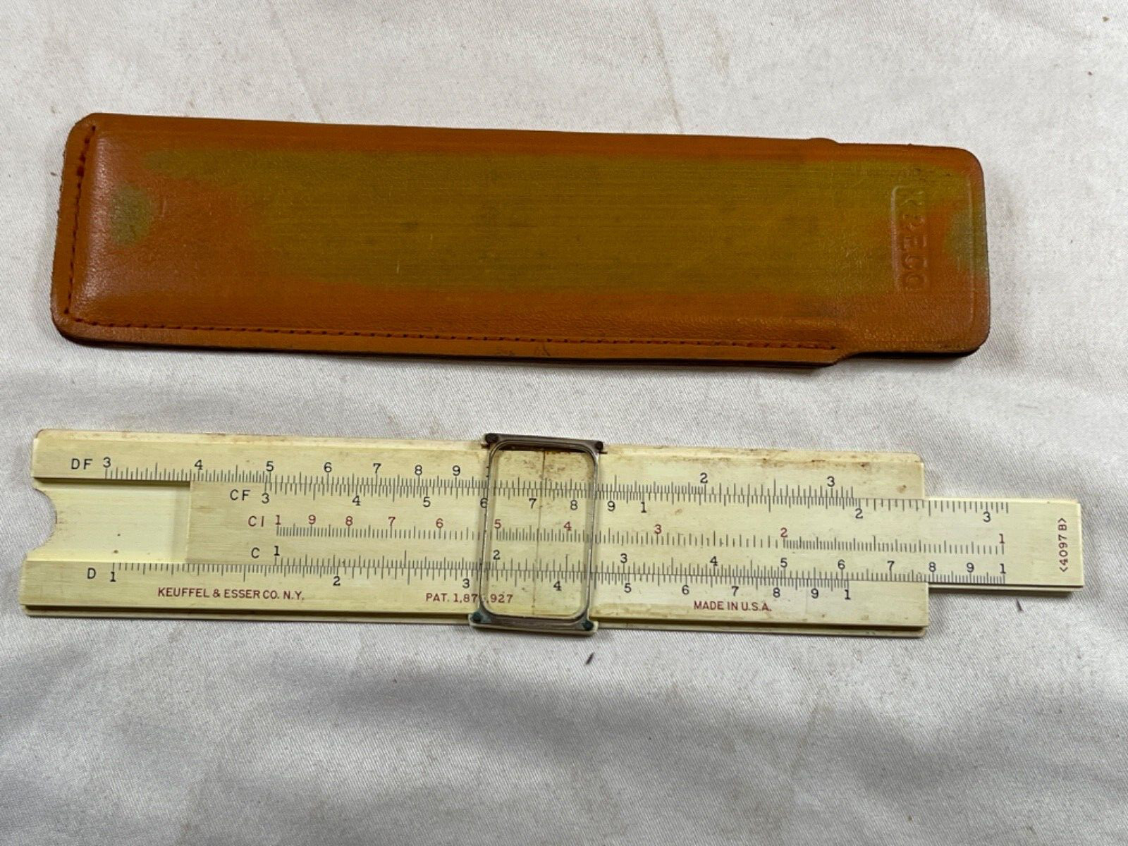 Vintage 1920s K & E Beginners Slide Rule 4058c & Keuffel & Esser 4097B – 5695