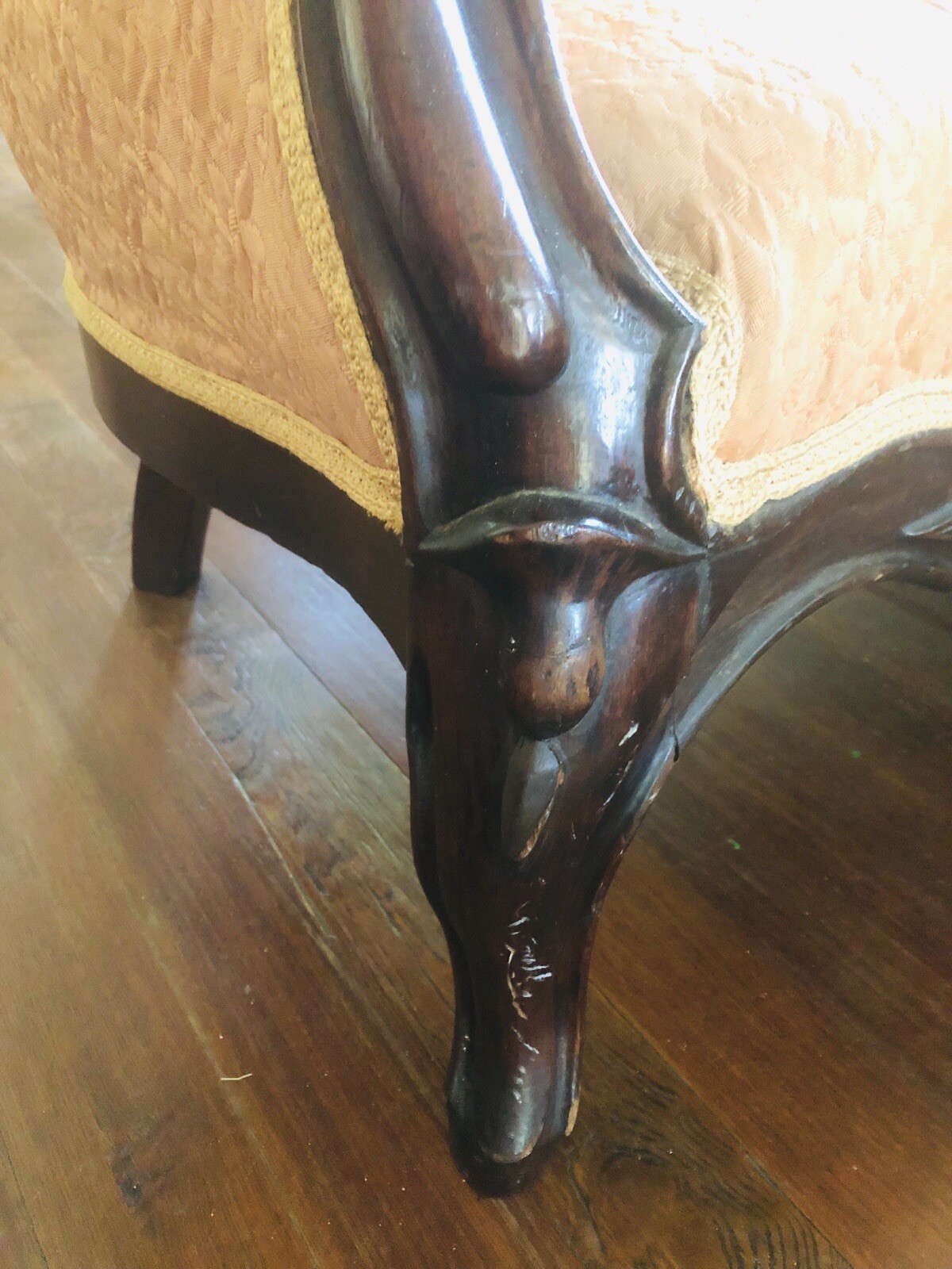 Antique 19th Century Rococo Revival John Henry Belter Sofa Hand Carved Rosewood