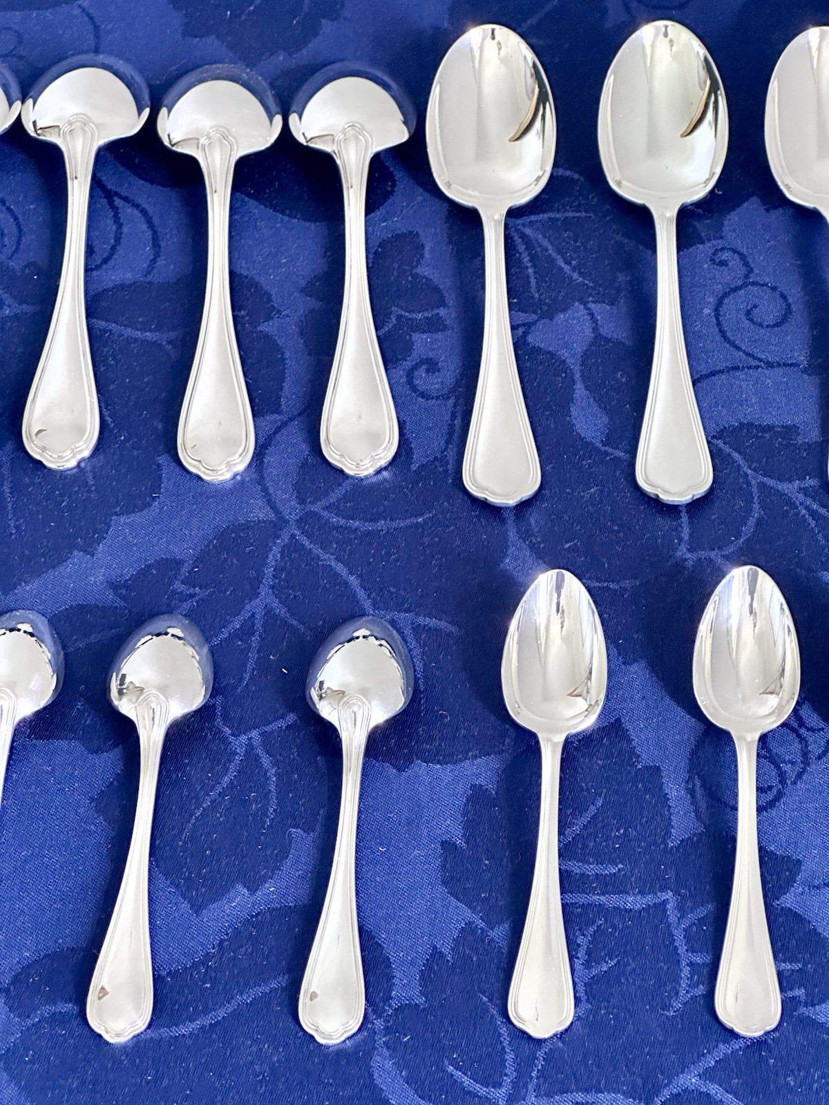 CHRISTOFLE SPATOURS SILVERPLATED FLATWARE SET 40 PCS FOR 8 PEOPLE “EXCELLENT”