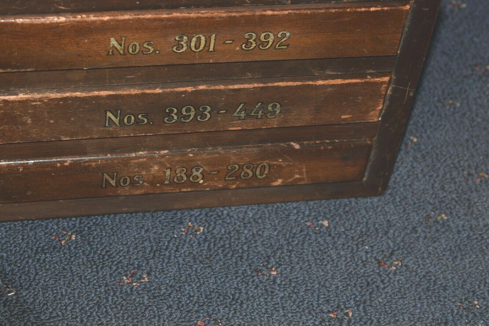 ELGIN 3 DRAWER PARTS CHEST VERY NICE CONDITION—100+ YEARS OLD–PICKUP ONLY!