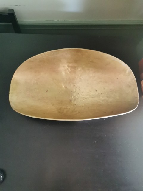 Antique Solid Brass Mercantile Scale Pan Large 21″x11.25″x5.75″