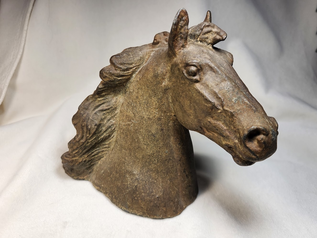 Bronze horse head sculpture Paul Herzel for Georg Jensen rare antique