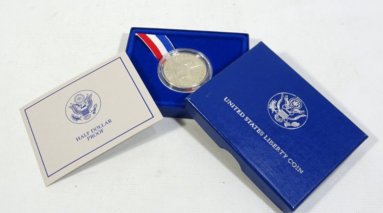 1986 S US Statue Of Liberty Uncirculated Half Dollar Commemorative Coin
