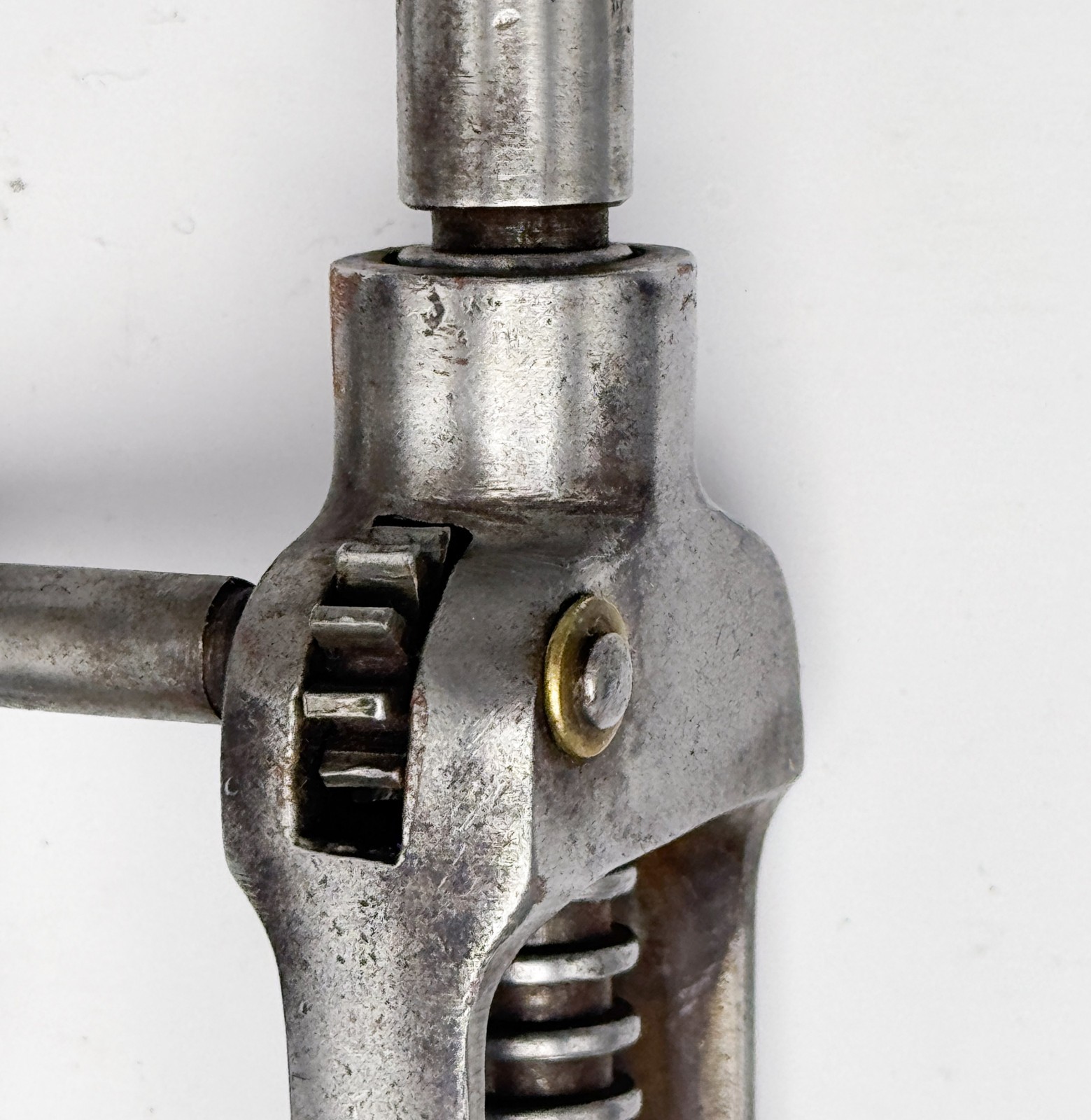 Large Antique All Steel Rack & Pinion Corkscrew!