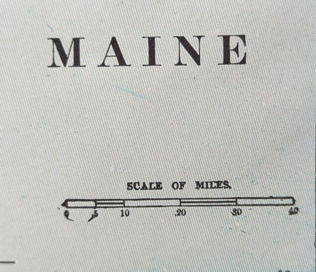 Vintage 1900 MAINE Map 11″x14″ Old Antique Original BANGOR BIDDEFORD PORTLAND