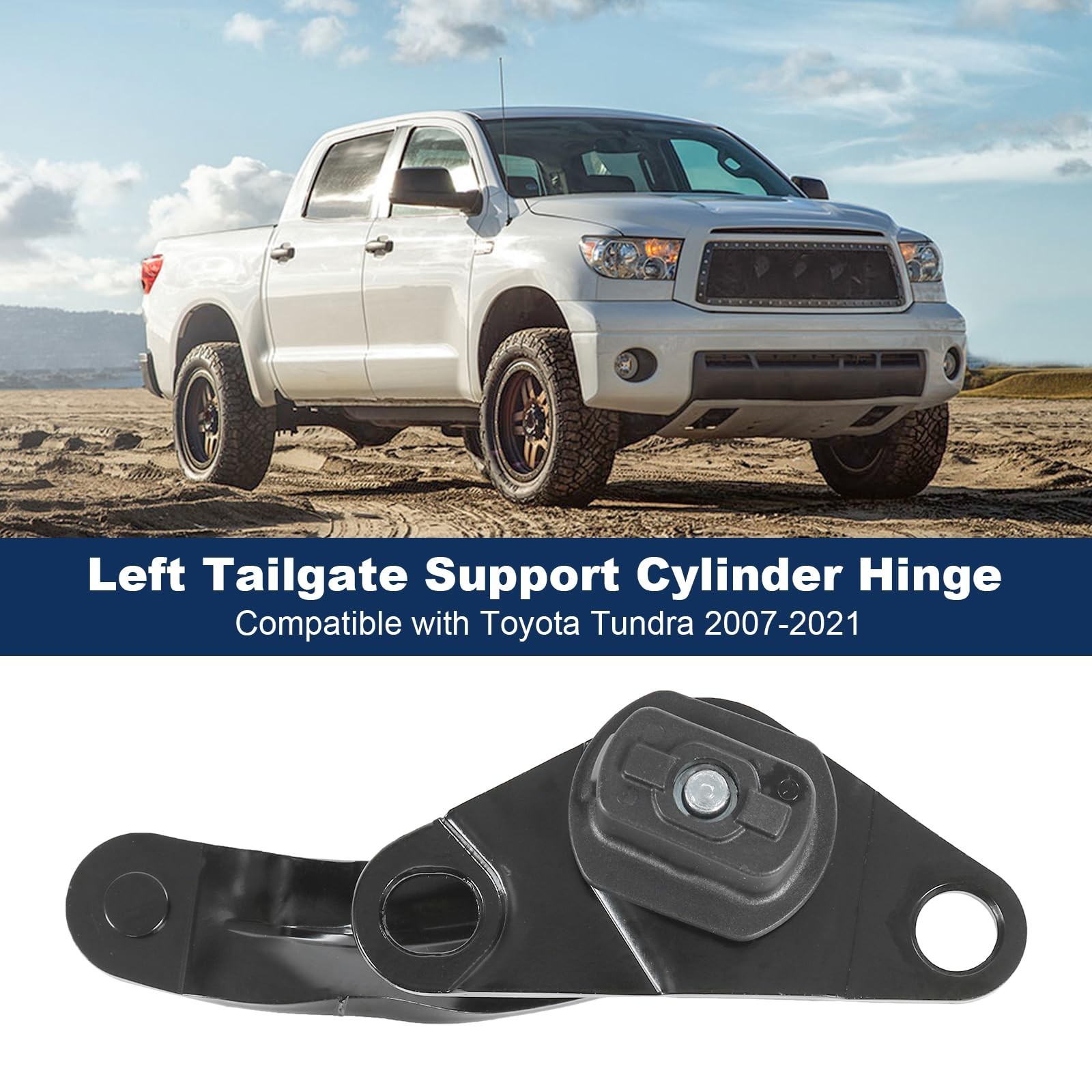 Driver Left Tailgate Hinge Compatible with Toyota Tundra 2007-2021 Rear Tail …
