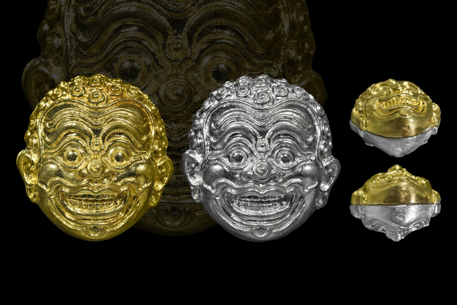 Pho Ngoh Riak Ngern 2 Faces Kring: Wealth & Charm by LP Sanae Wat Phan Si