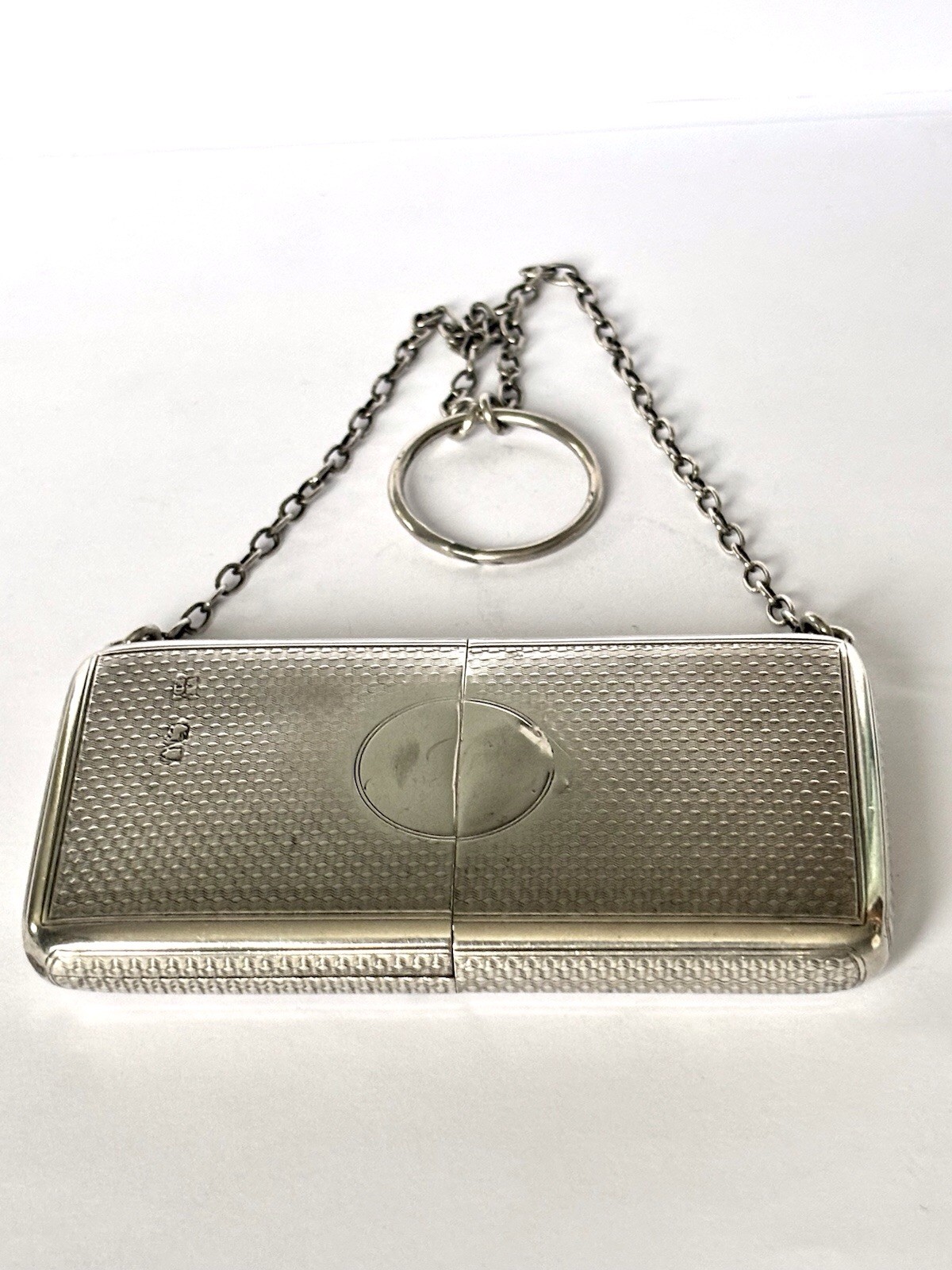 Victorian Silver Purse detachable into 2 Parts London 1872 Wright & Davies