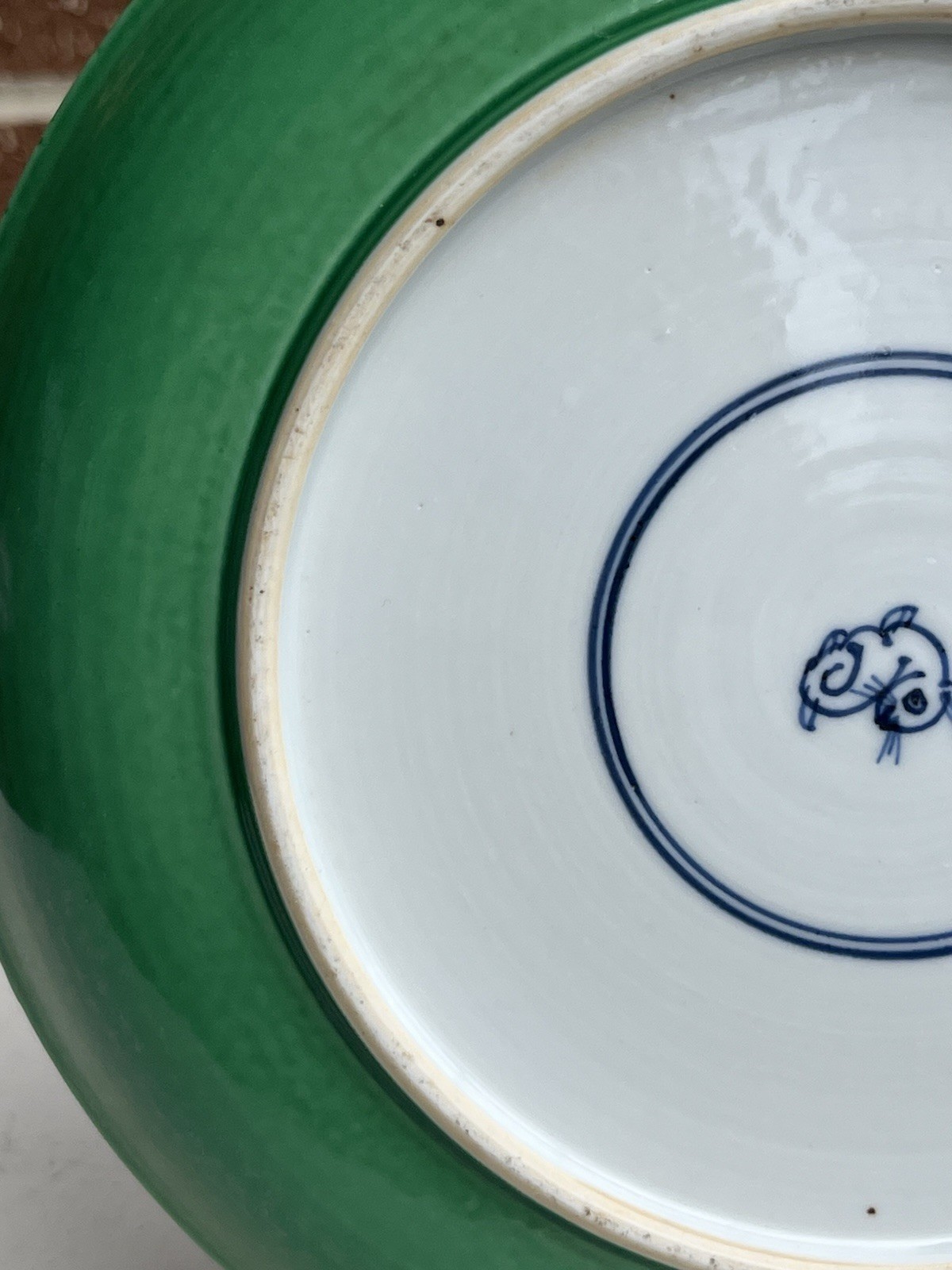 Antiques of Chinese Familie Vert Porcelain Dish