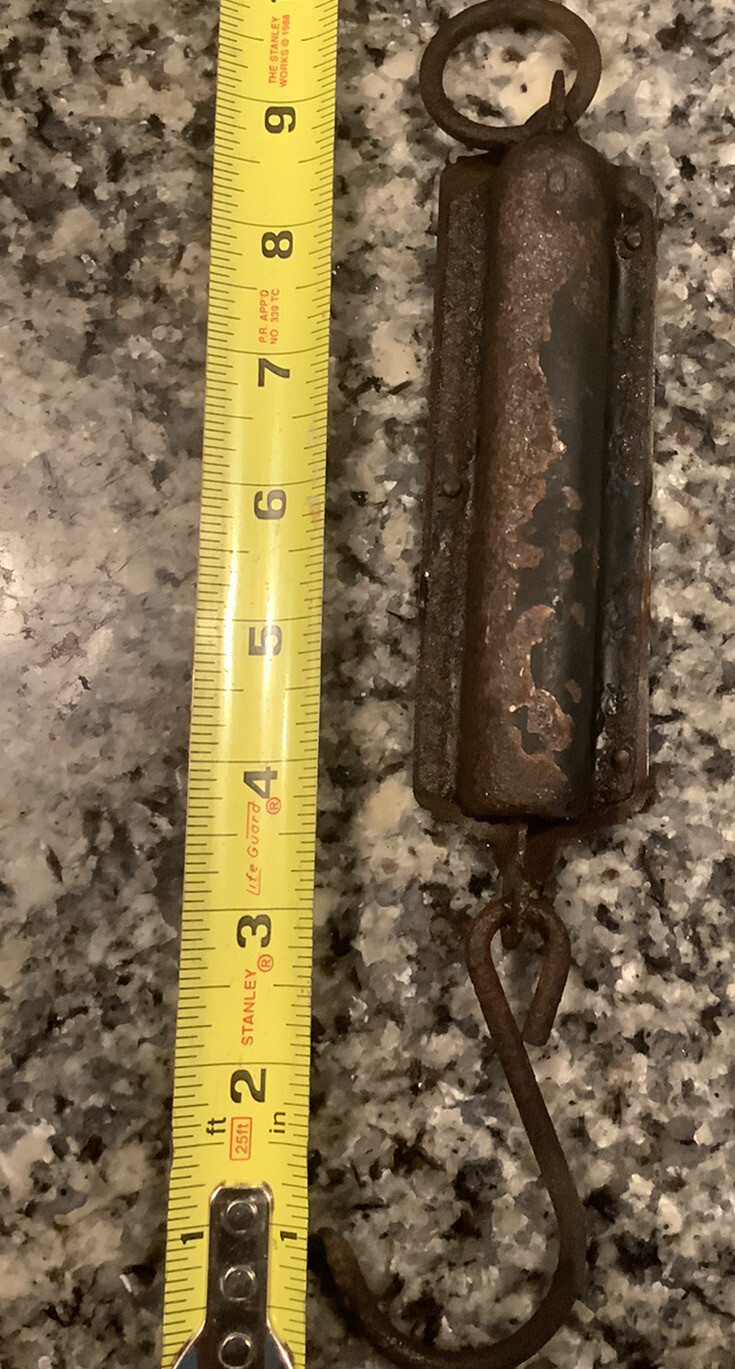 Antique Excelsior Spring Scale 50 lb. Sargent and Co. USA Brass