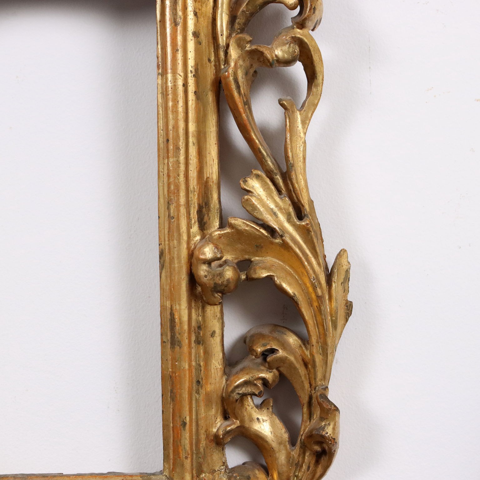 Antique Frame Baroque Style Gilded Linden Wood Italy XVIII Century Original