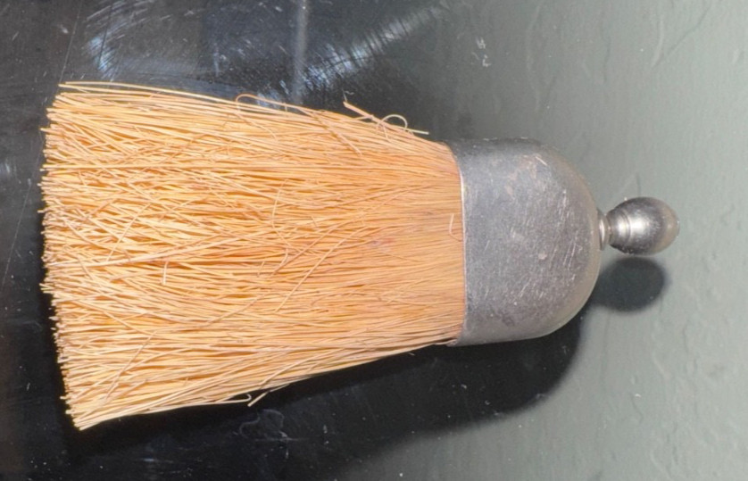 Small Old Wisk Broom with Metal Handle, See Pictures for Condition 3.5”