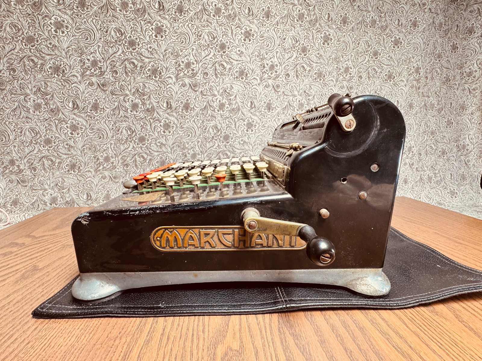Antique Marchant Adding Machine Accounting Calculator 1927 Early Model