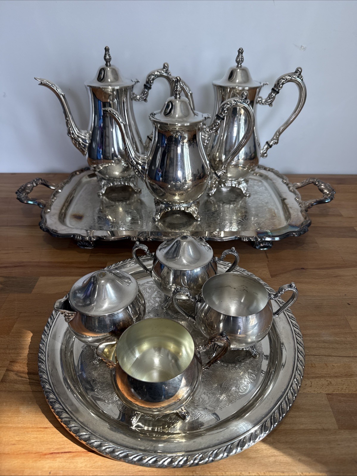 ONEIDA SILVERPLATE COFFEE TEA SET USA 9 PIECES