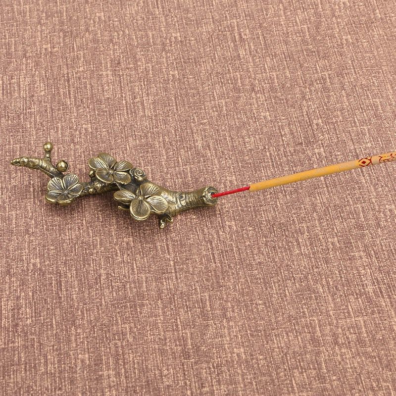 Return Solid Brass Creative Plum Blossom Incense Insert Retro Pulp Plum Blossom