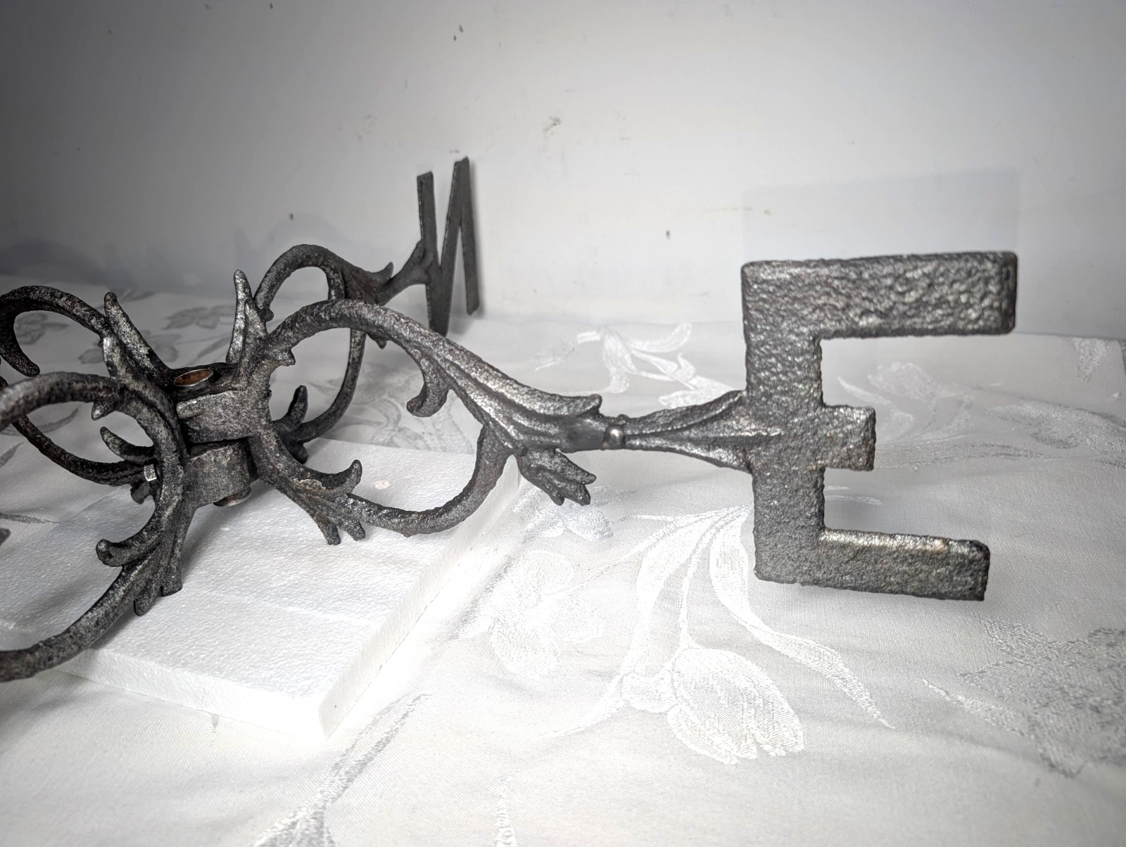Antique Weathervane Cast Iron Directionals Farmhouse Decor Large Fancy