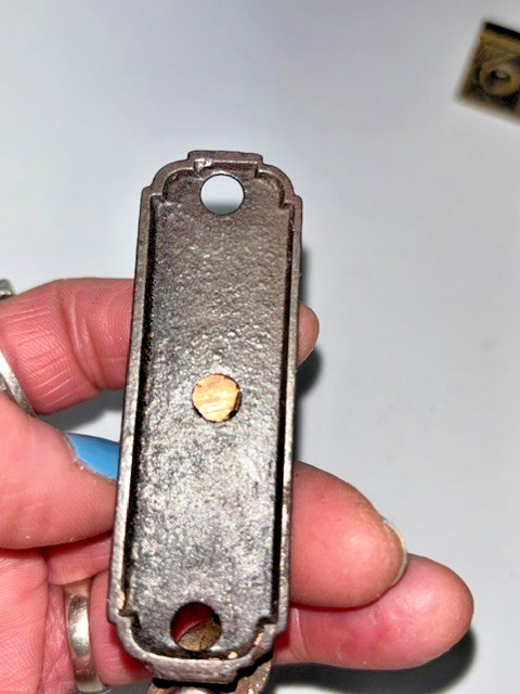 Antique Window Steeple Top Lock Sash Brass cast iron Eastlake Hardware