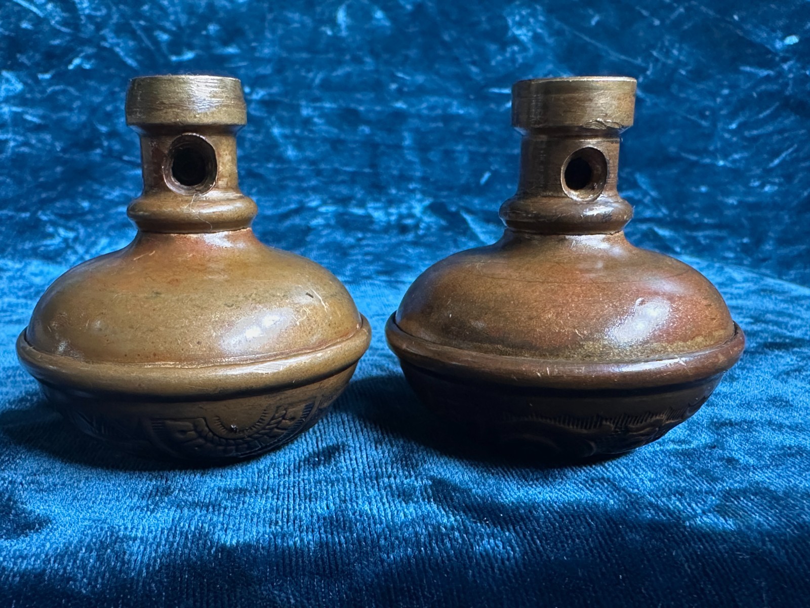 Antique Corbin “Ceylon” Door Passage Set: Door Knobs & Plates w/ covers B-11400
