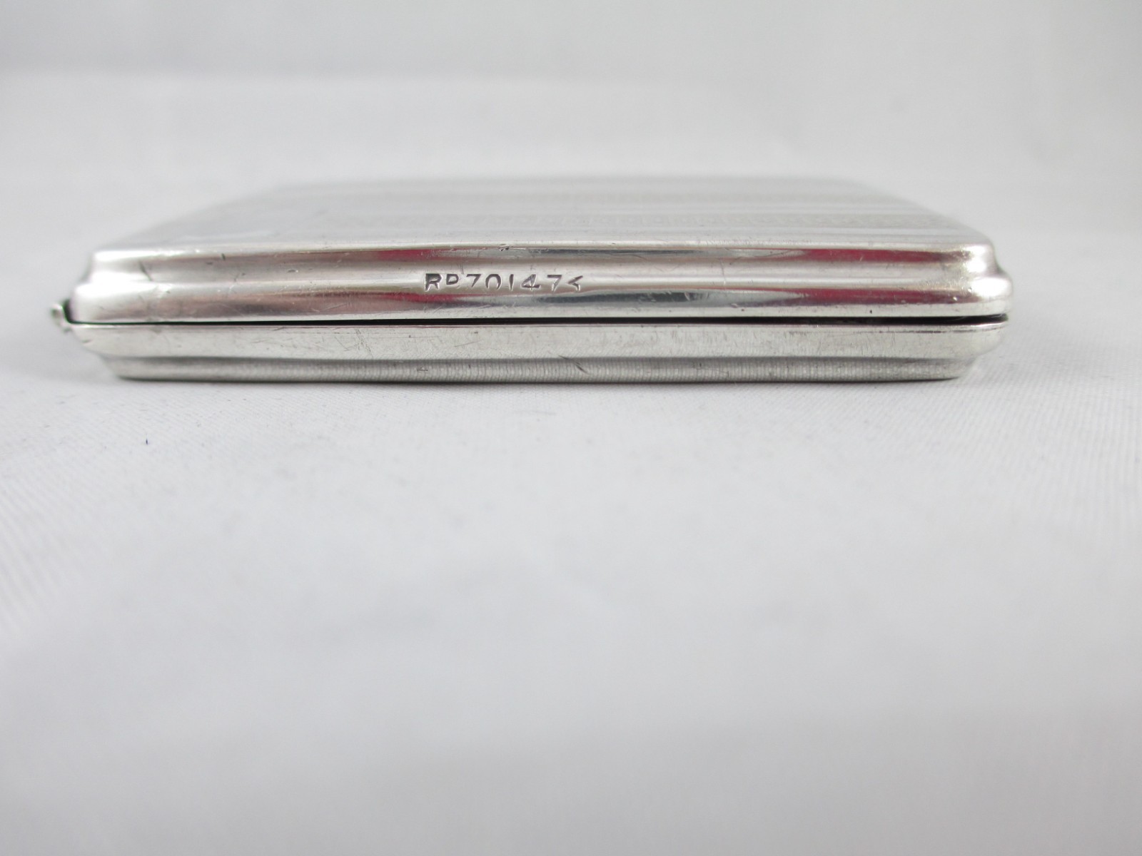 ART DECO SOLID SILVER, GEORGE V MATCH BOOK CASE, THOMAS LACK, BIRM. 1926