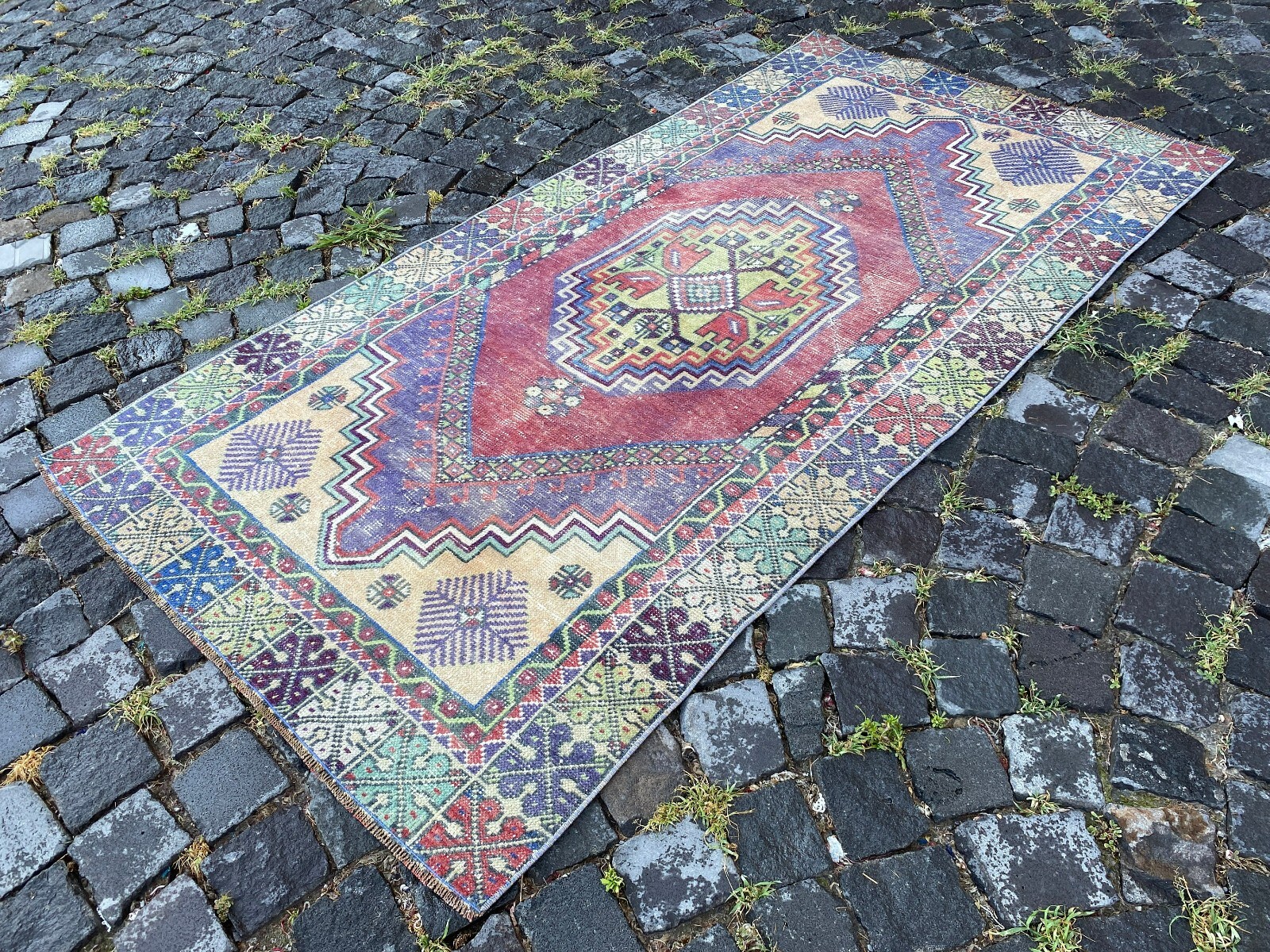 Area rug, Turkish rug, Vintage rug, Handmade rug, Wool rug Carpet | 3,2 x 6,1 ft